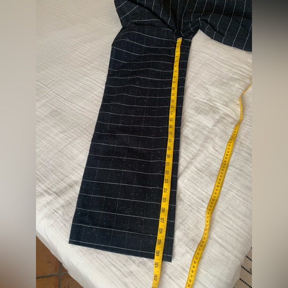 Madewell Slim Wide leg pants in black speckled windowpane size 27 - Picture 16 of 16